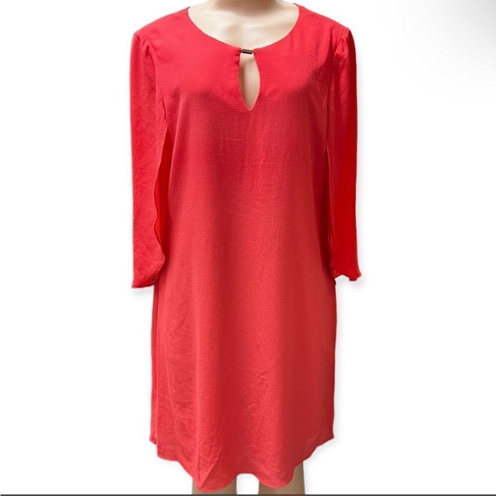 Connected Apparel Coral Cocktail Dress